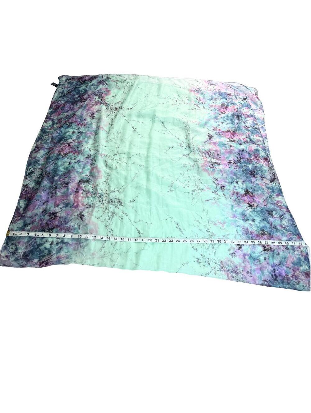 Dreamy Watercolor Floral Cover Up Scarf Festival Shawl - Picture 5 of 5